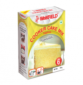 Weikfield Cooker Cake Mix Eggless Vanilla  Box  150 grams